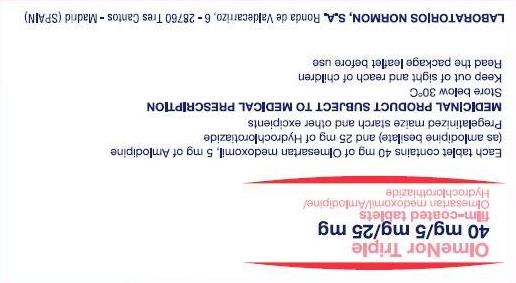 Olmenor Triple 40/5/25mg